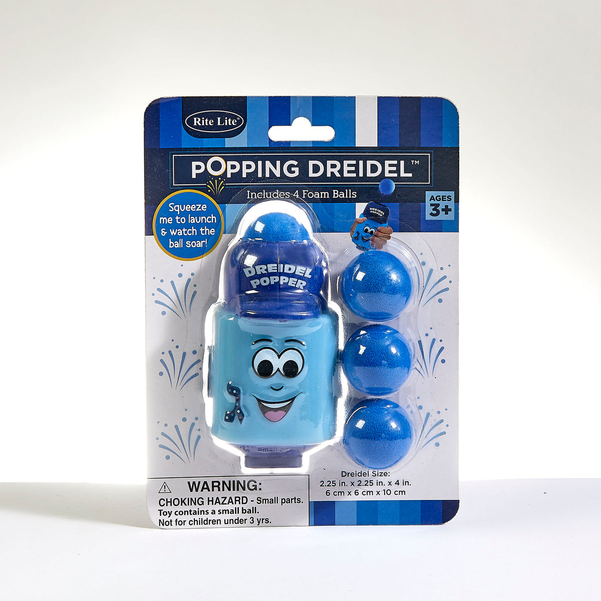 Popping Dreidel™ With 4 Foam Balls