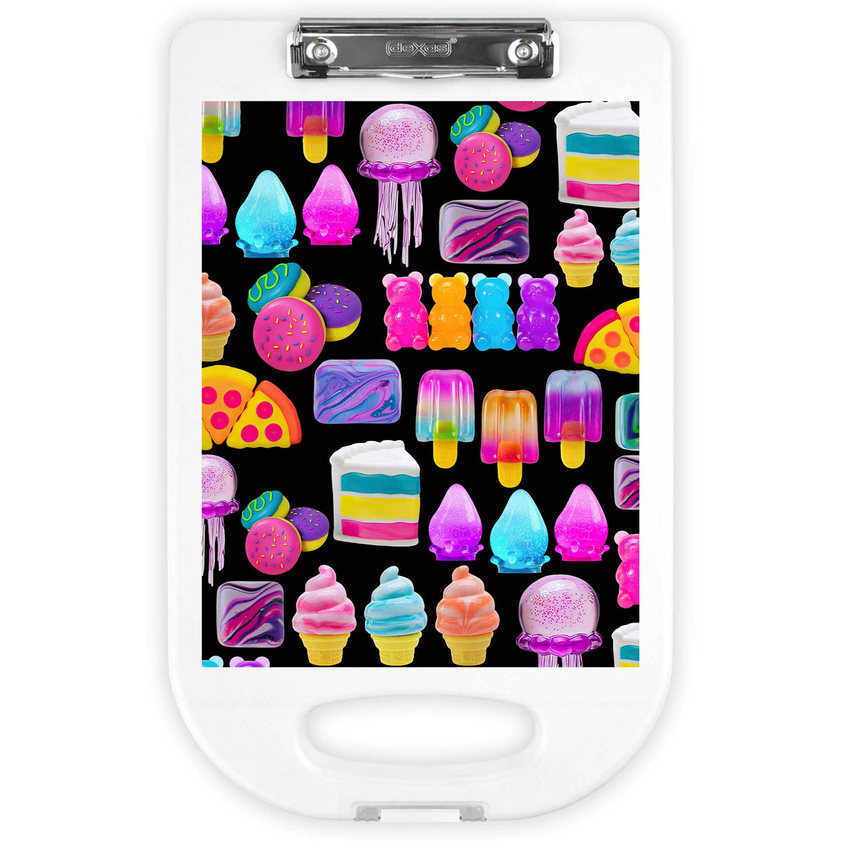 Porte-bloc/Organiseur de camp - friandises fluo