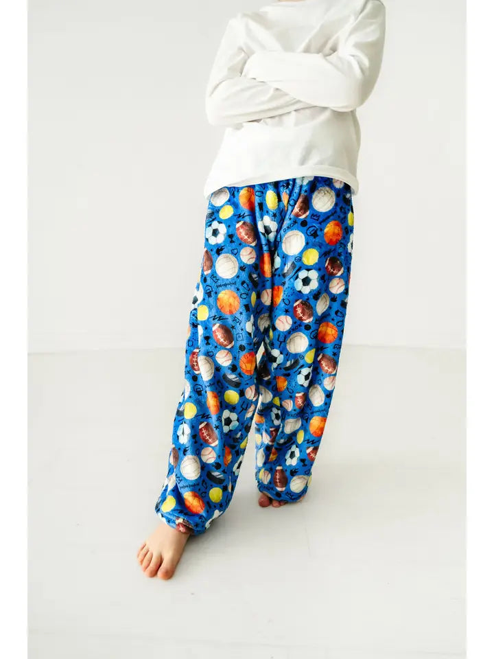 Plush Pants Blue Sports