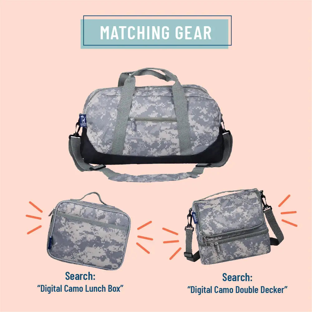 Digital Camo Overnighter Duffel Bag