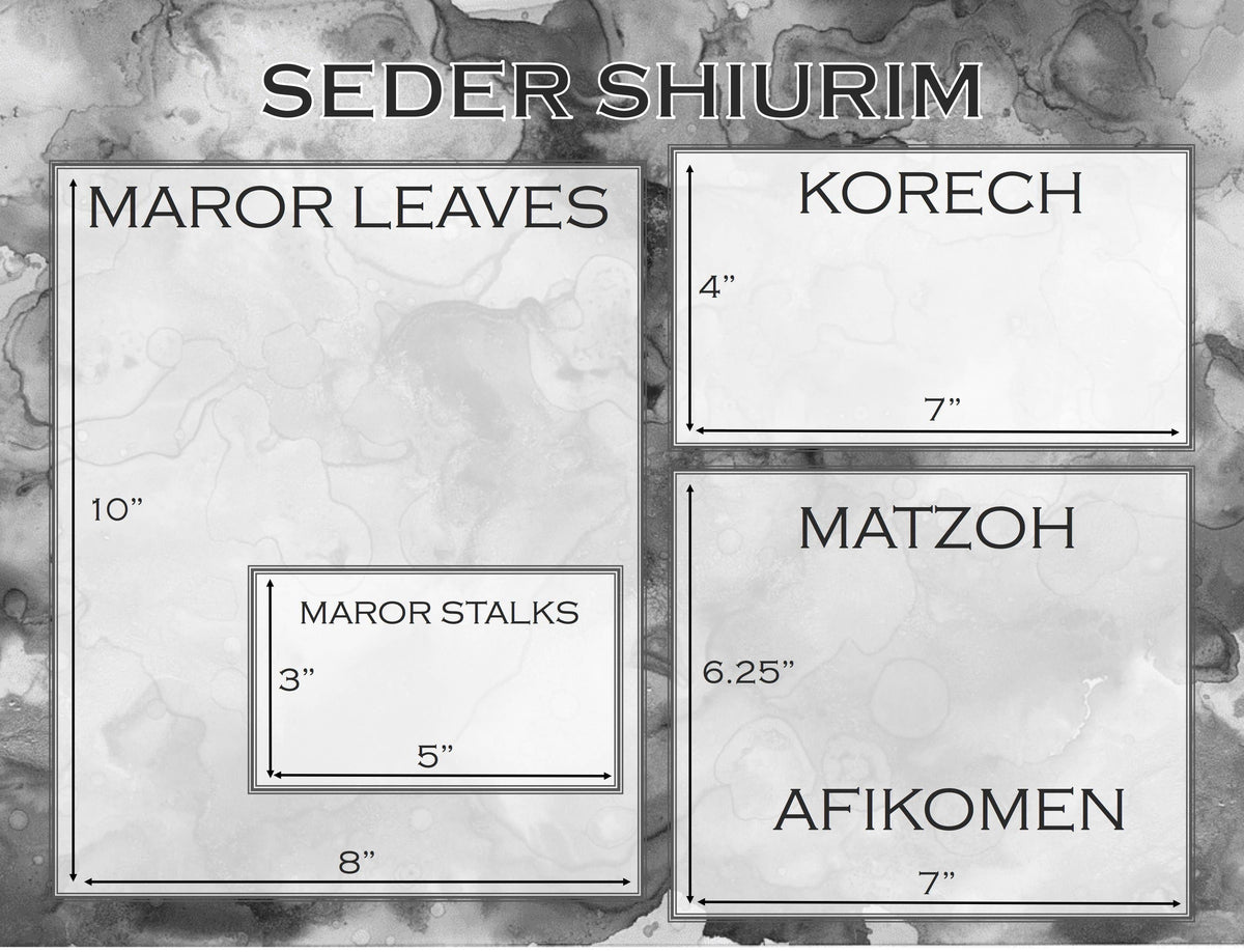 Carte de mesure du Seder - Set de table