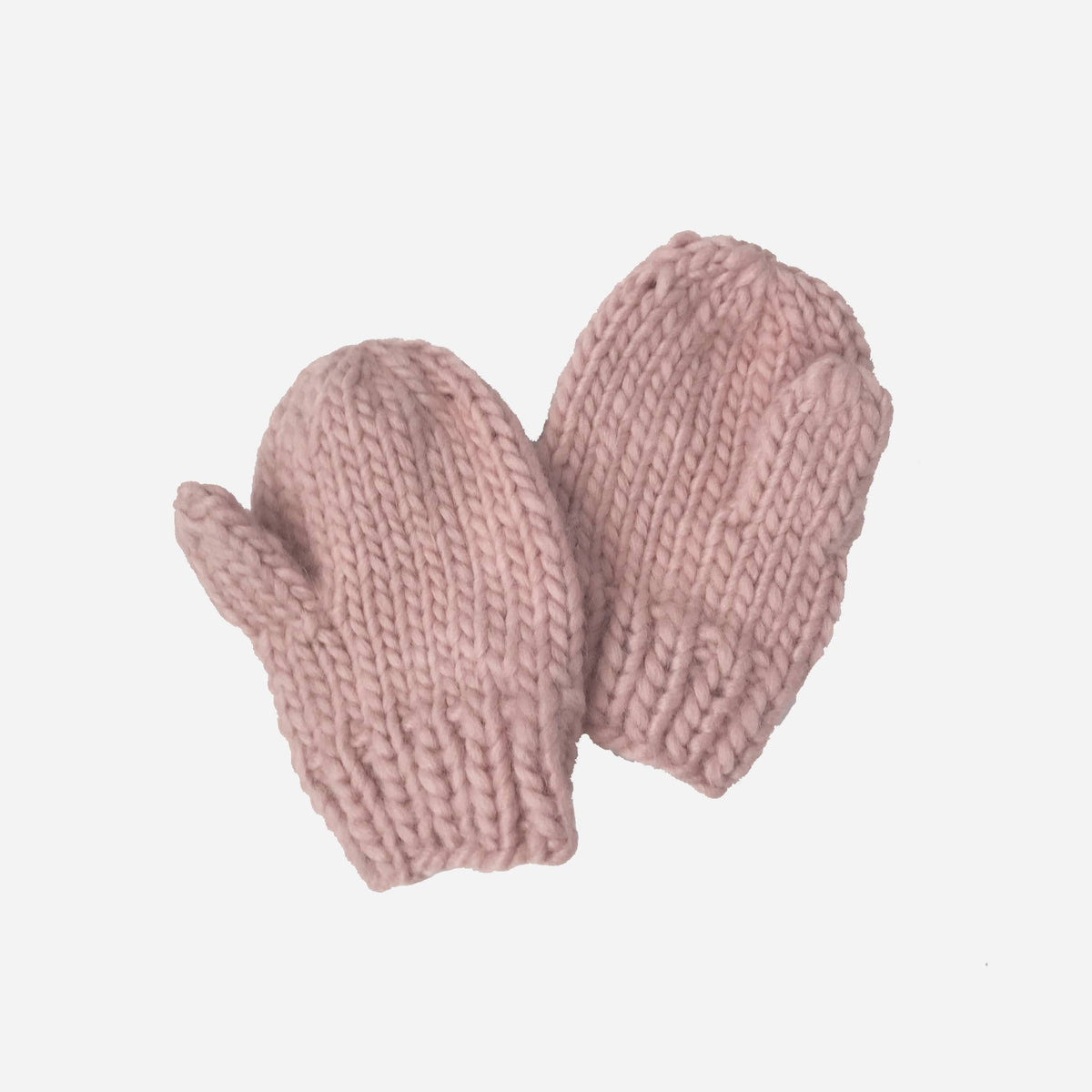 Moufles classiques - Rose poudré