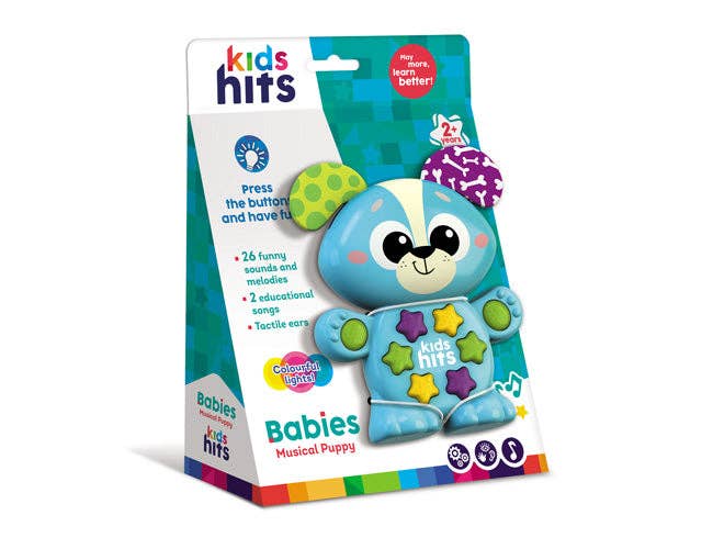 Educational Toodler Toy Musical Puppy blue