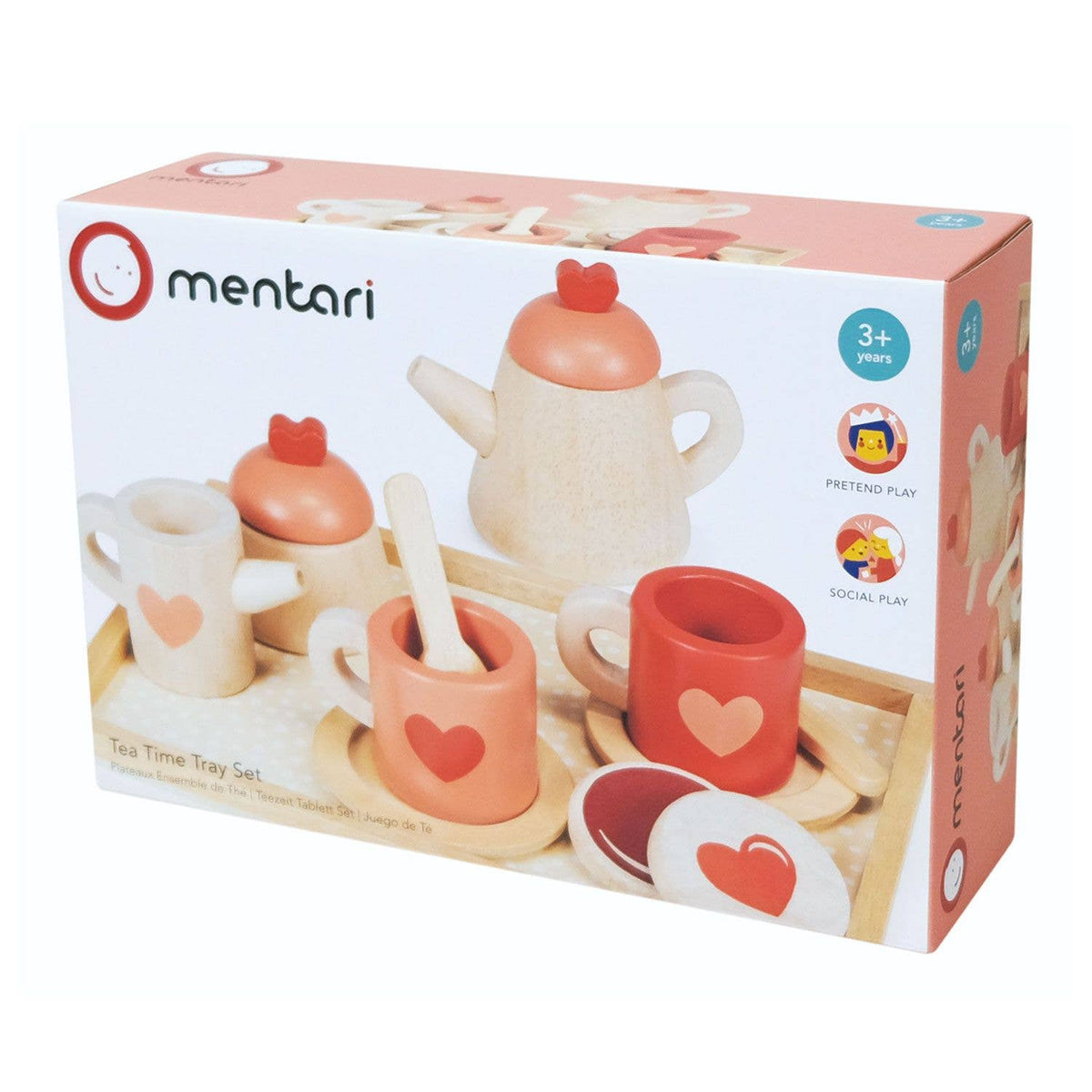 Wooden Tea Time Tray Set