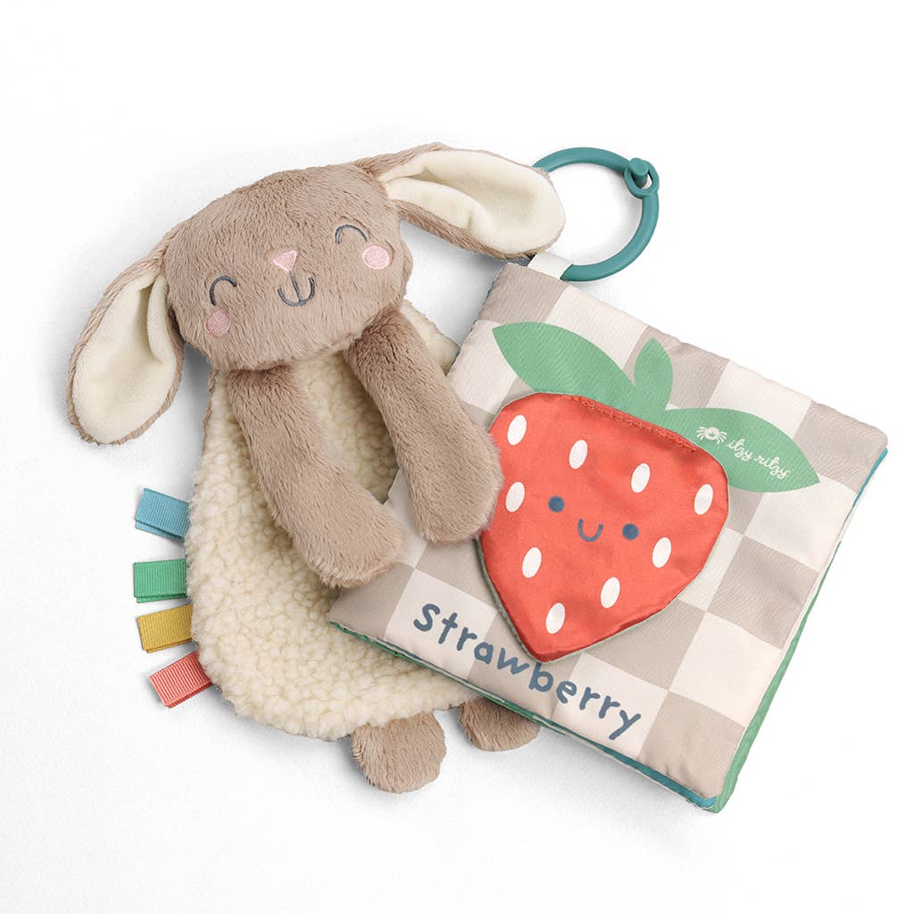 Learn & Snuggle Gift Set - bunny and strawberry