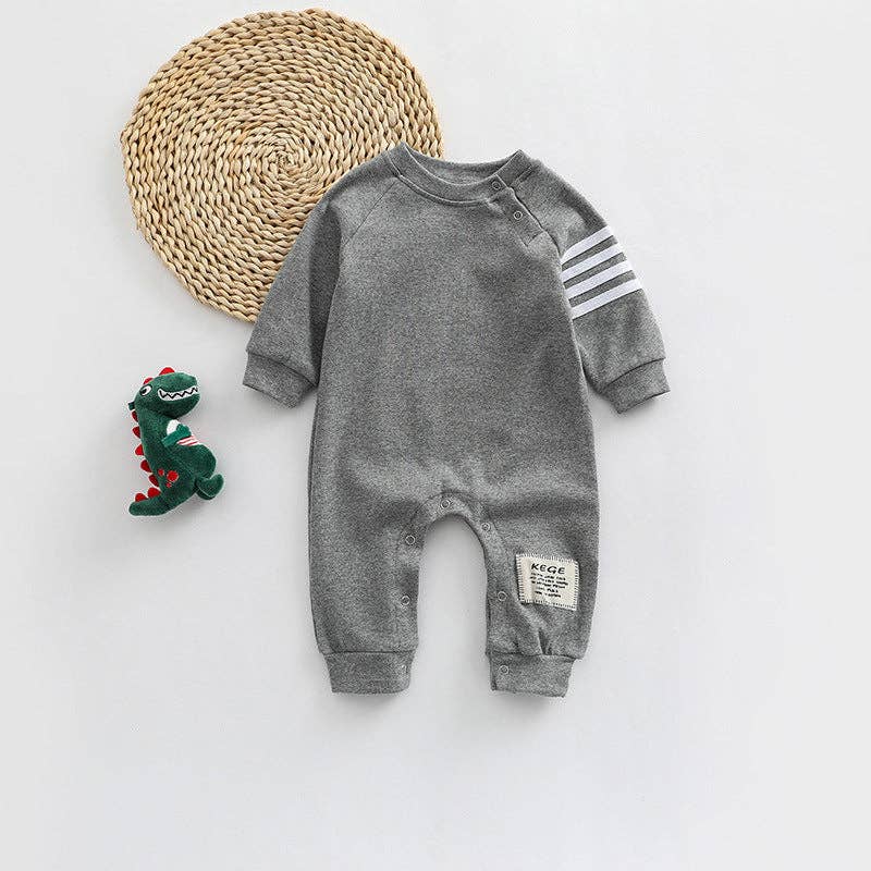 Side Striped Sleeved Cotton Jumper