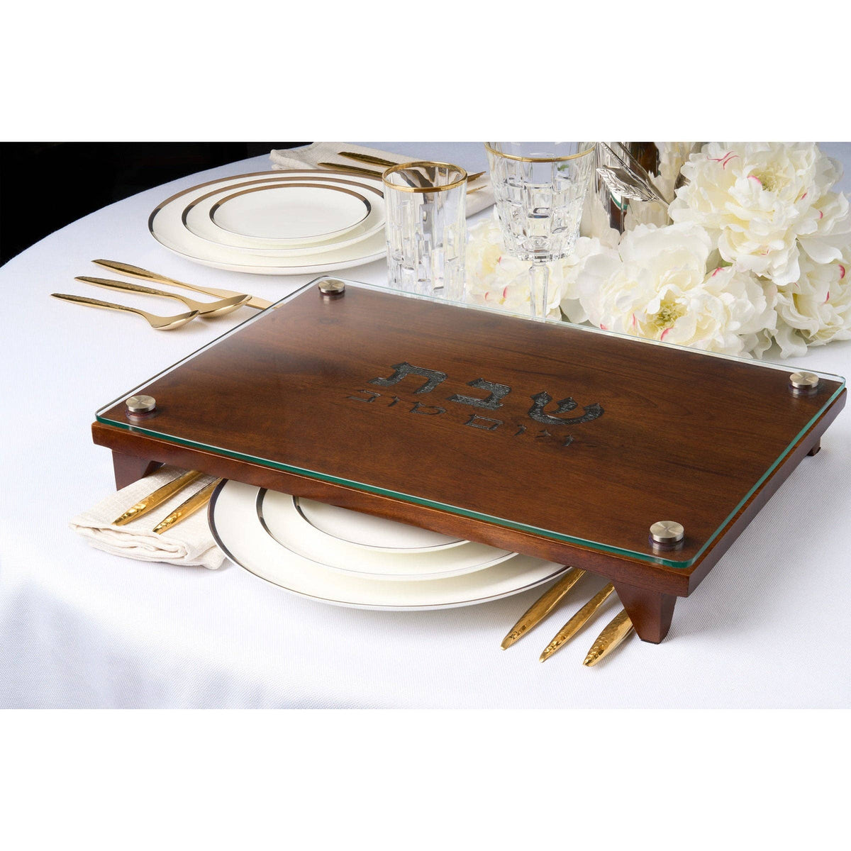 Walnut Raised Challah Board