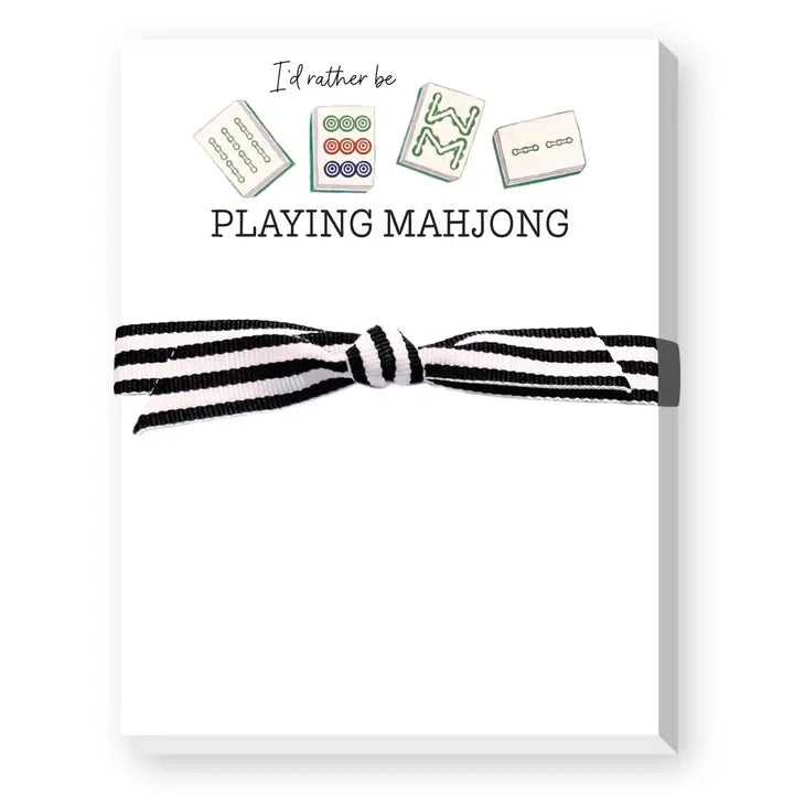 Mini bloc-notes Je jouerais plutôt au Mah jongg