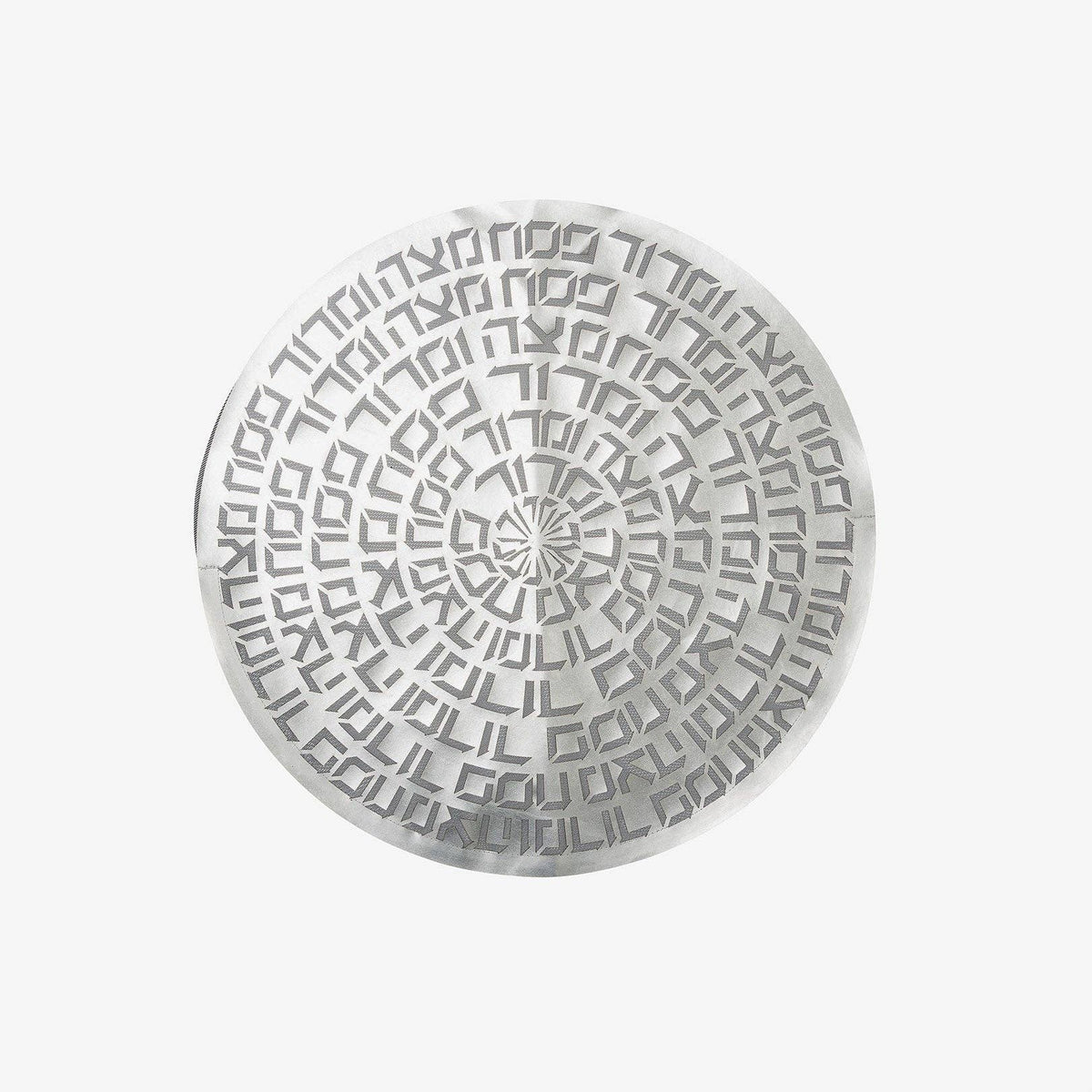 Couvre-matza argenté