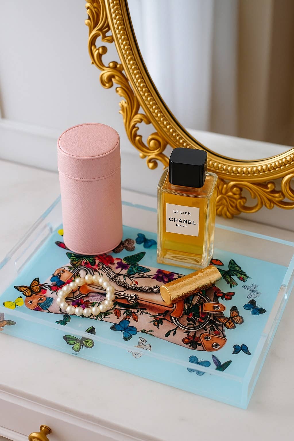 Butterfly Acrylic Vanity Tray
