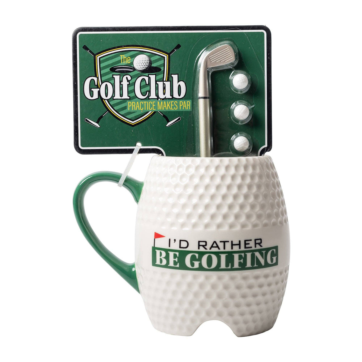 Mug et stylo "Plutôt au golf"