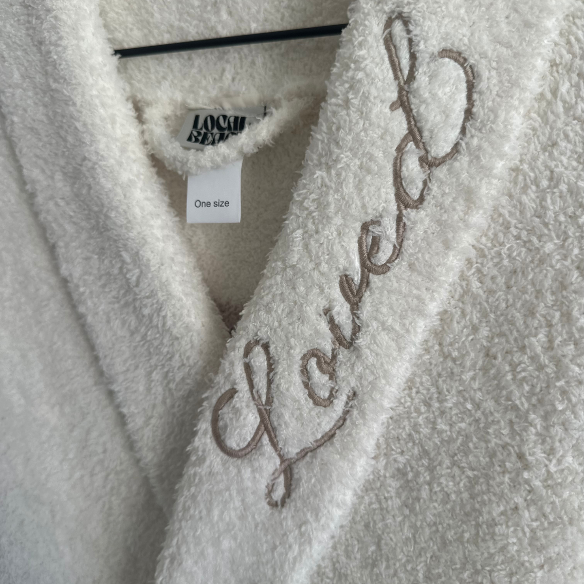 Heart Luxe Robe - Cream/Sand