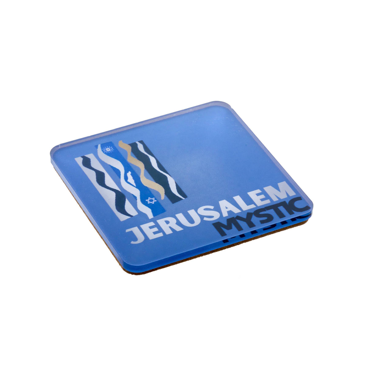 Acrylic Coasters with Holder - Jerusalem