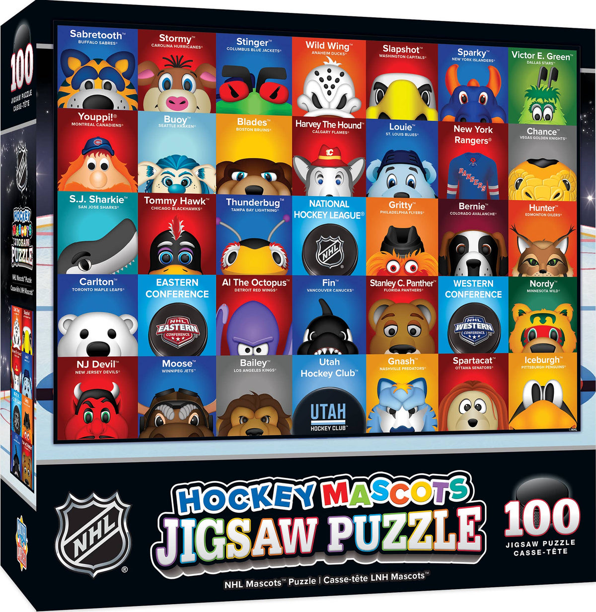 NHL Mascots 100 Piece Puzzle