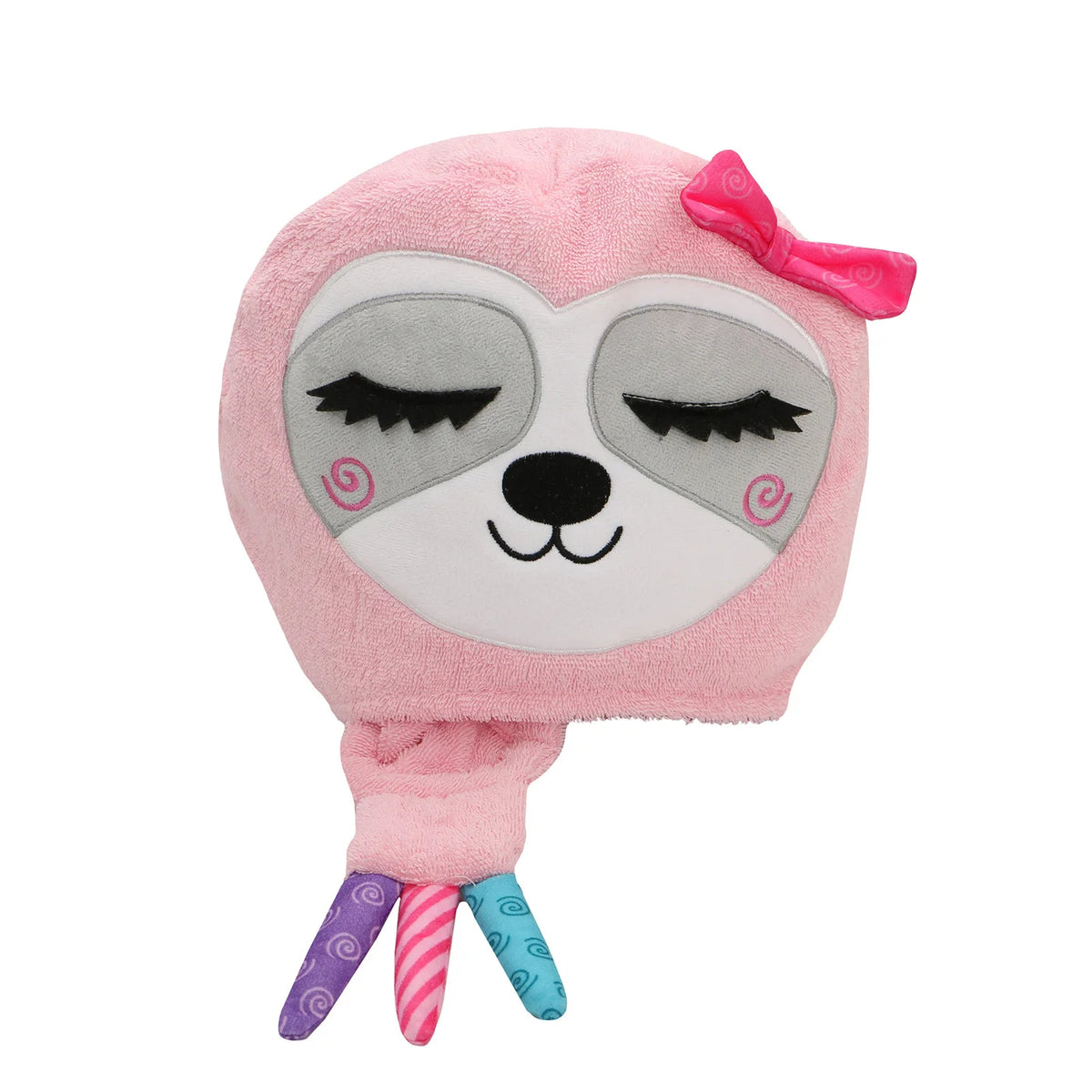 Serviette de bain à capuche en tissu éponge pelucheux personnalisée pour enfants - Sadie Sloth 2Y+