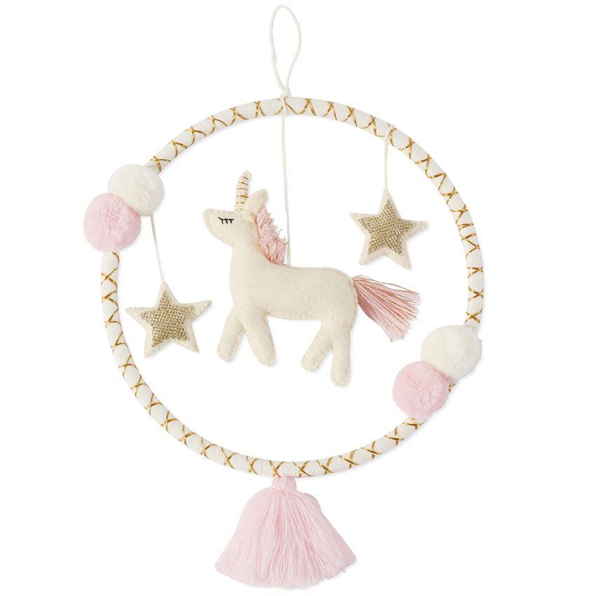 Unicorn Wall Hoop- Ivory