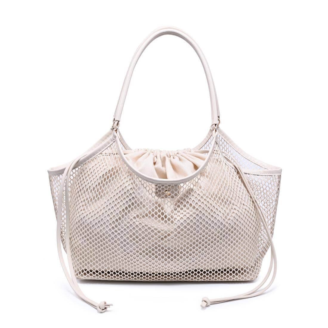 Sac cabas en filet - ivoire