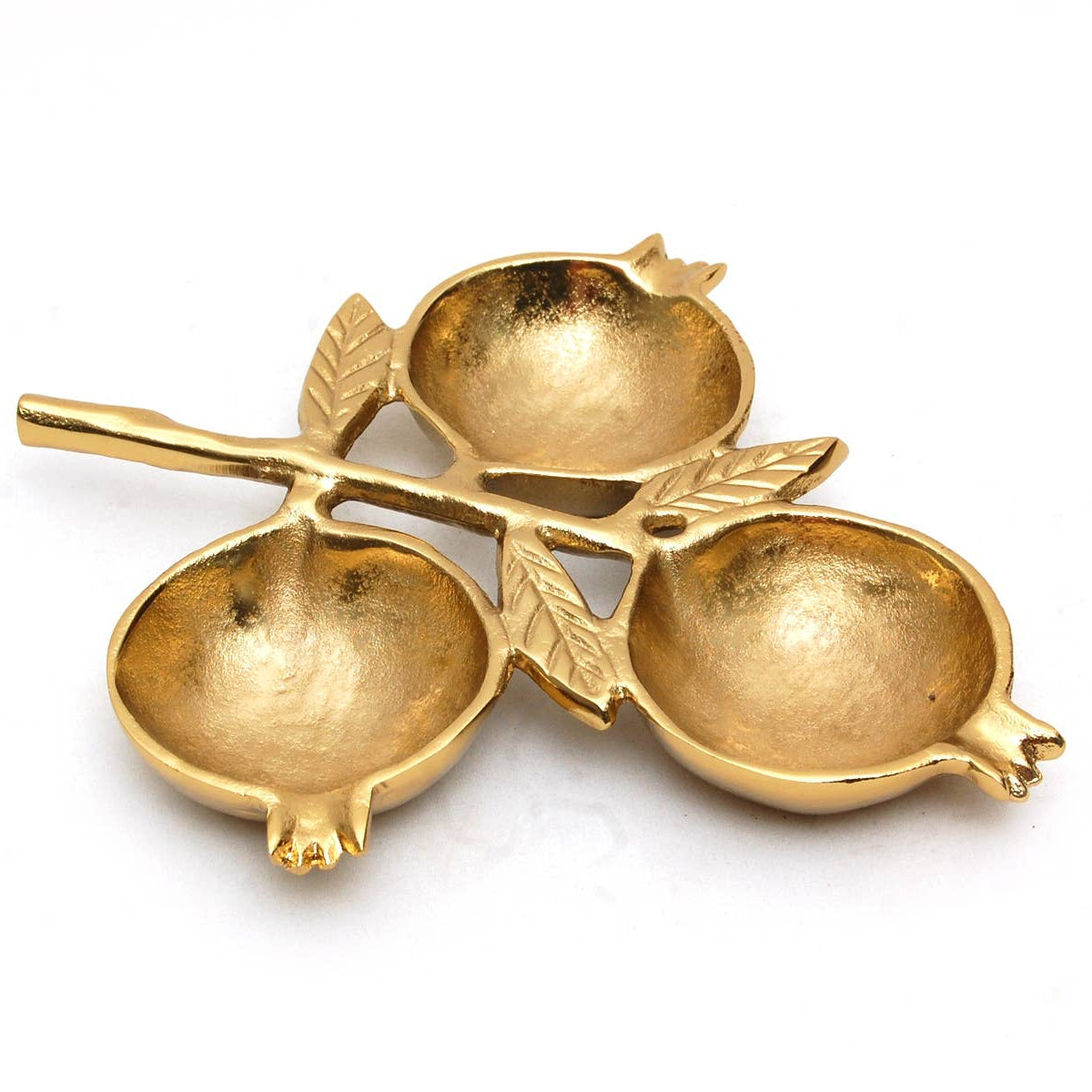 Gilded Pomegranate 3-Section Bowl