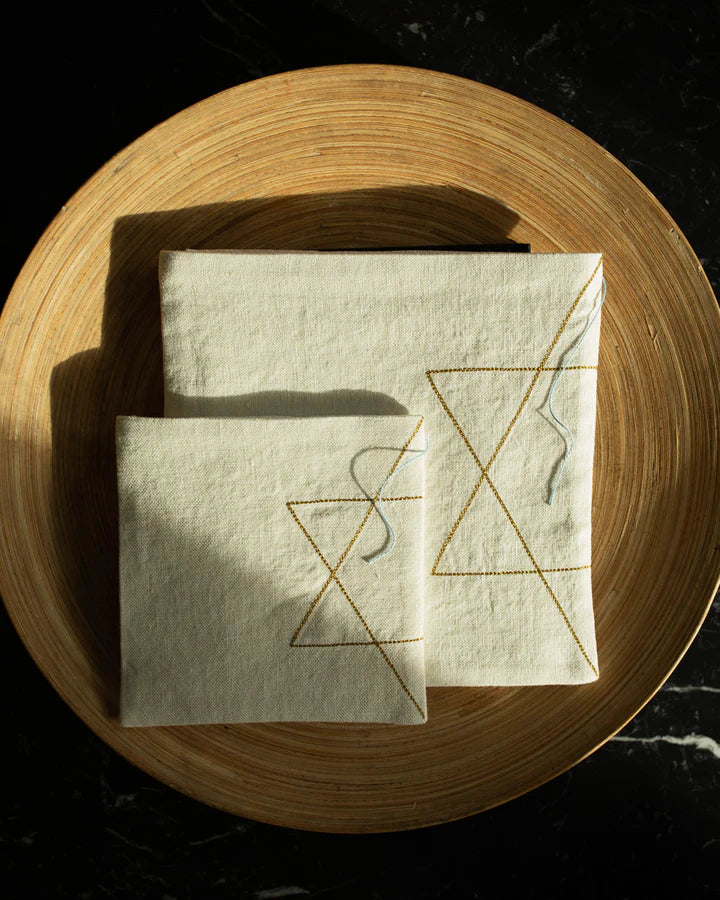 ENSEMBLE COUVERTURE À MATZAH + SAC AFIKOMAN 
