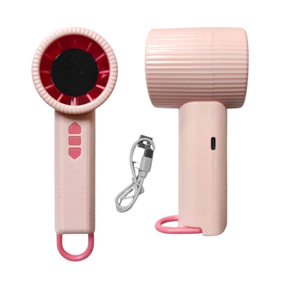 Mini ventilateur portable réglable : Rose
