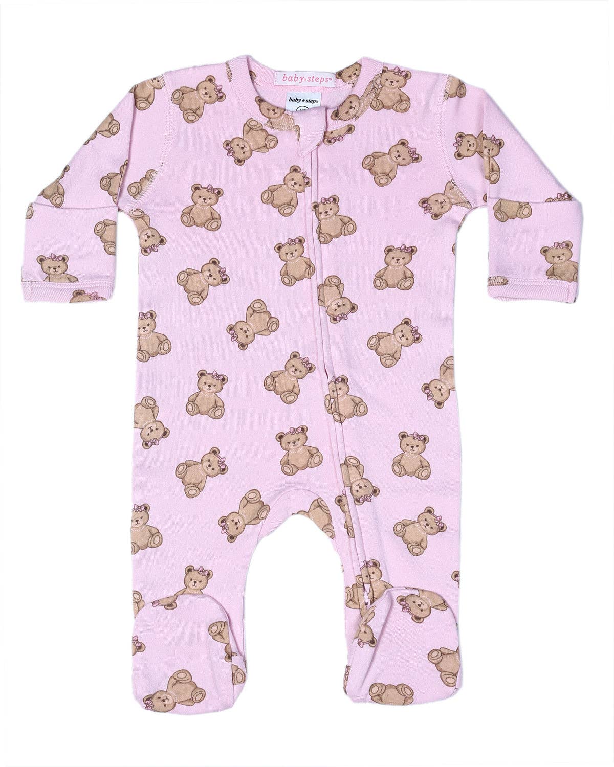 Grenouillère Ourson Nœud Rose