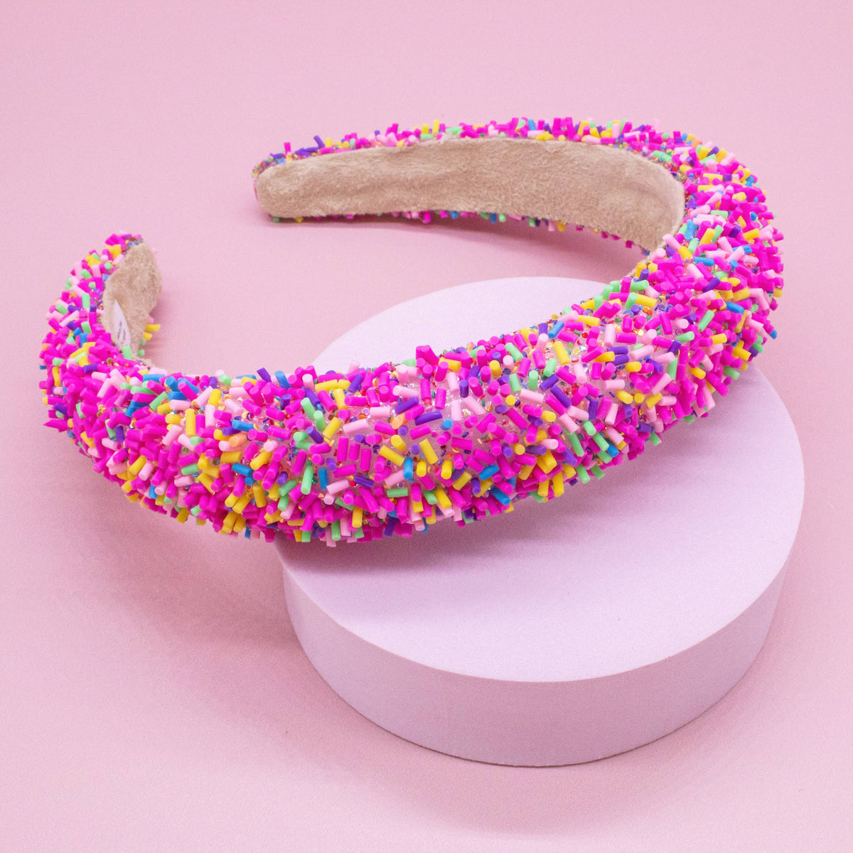 Bandeau rembourré à confettis - Bandeau pour cheveux à confettis