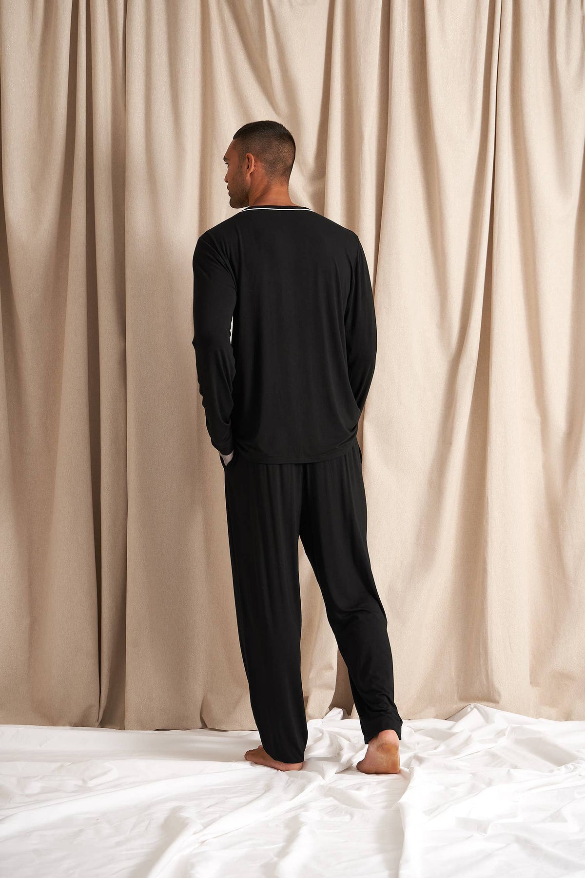 Ensemble pyjama en bambou - Noir