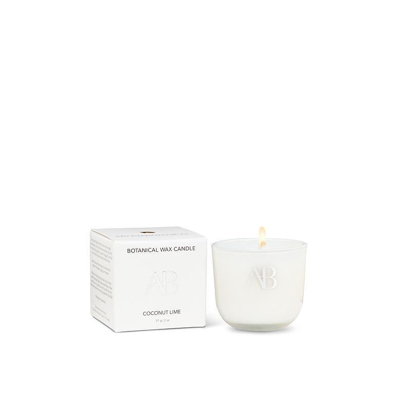 Bougie miniature Aromabotanical noix de coco et citron vert