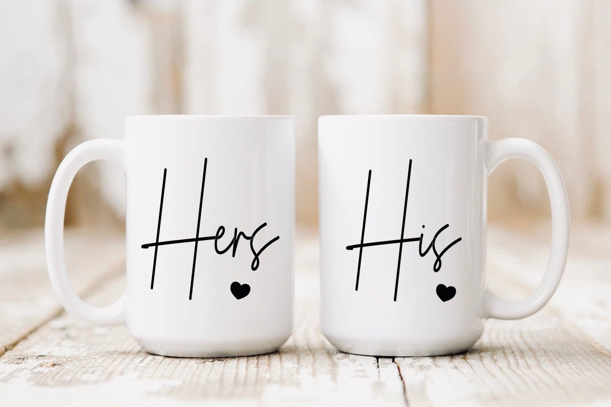 His and Hers mugs - set of 2
