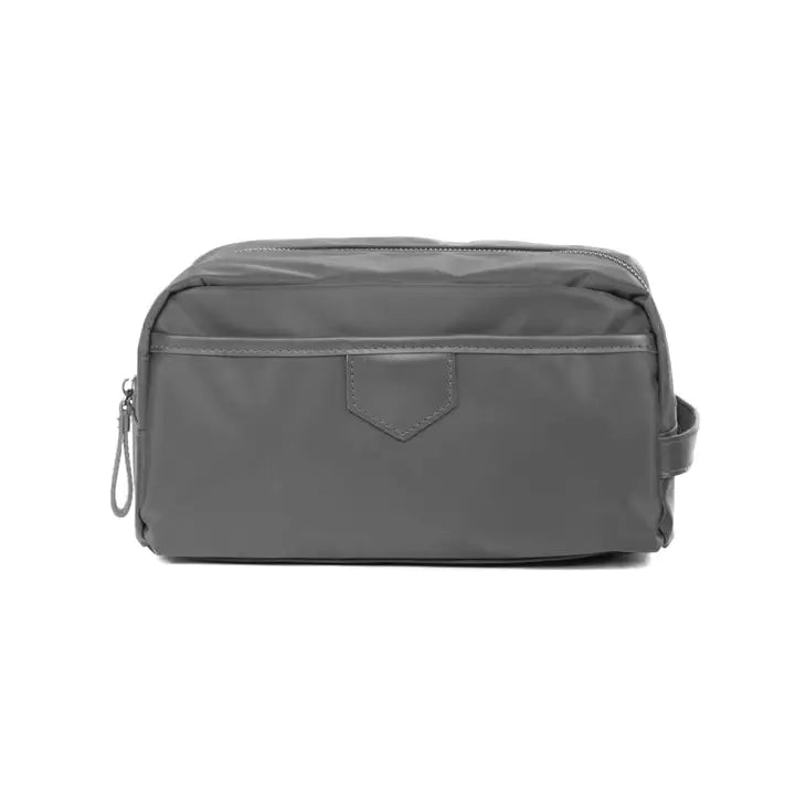 Trousse de toilette grise personnalisée