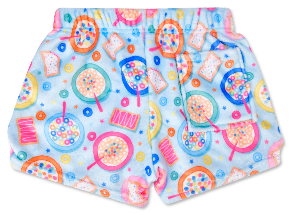 Short en peluche céréales sucrées