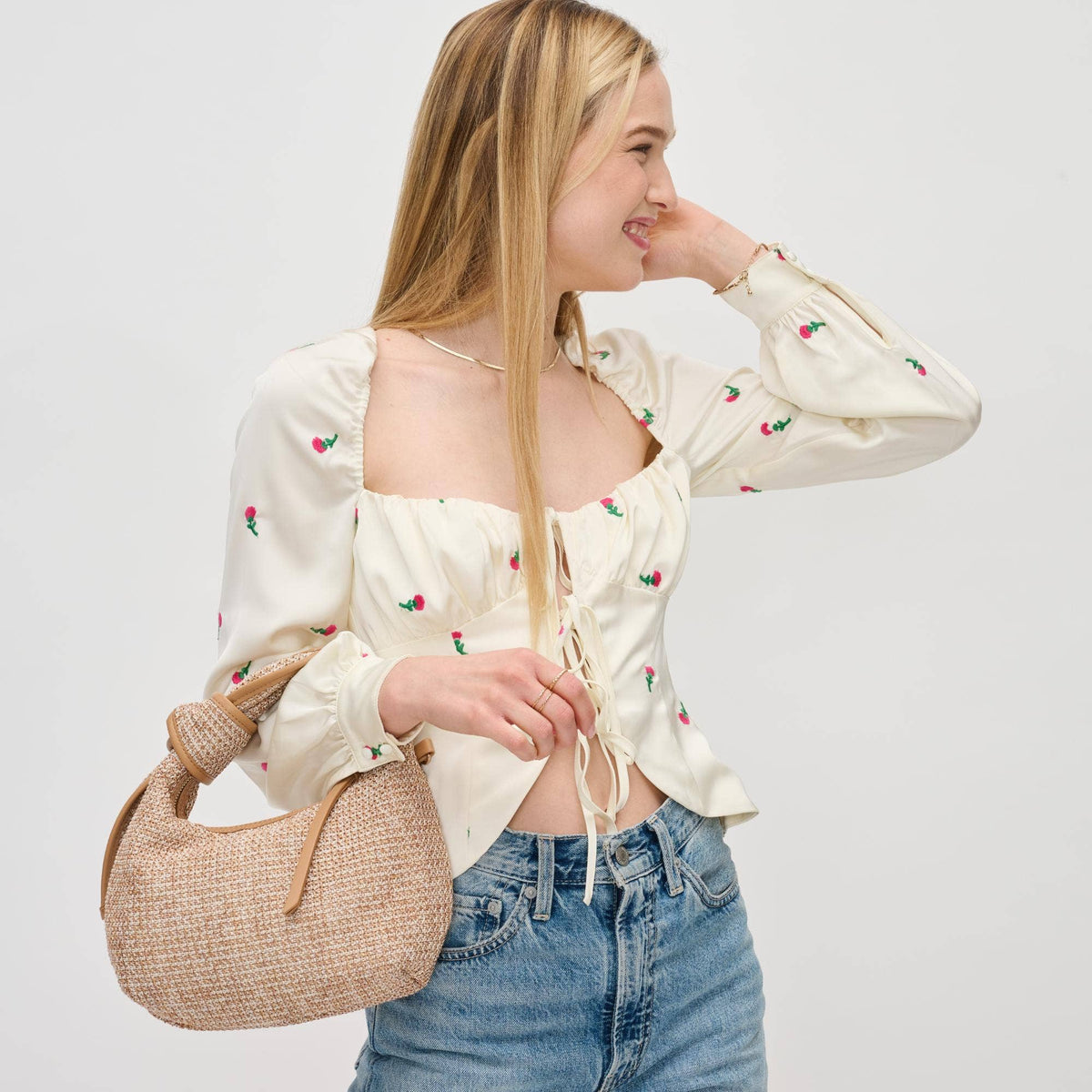 Knot Straw Crossbody