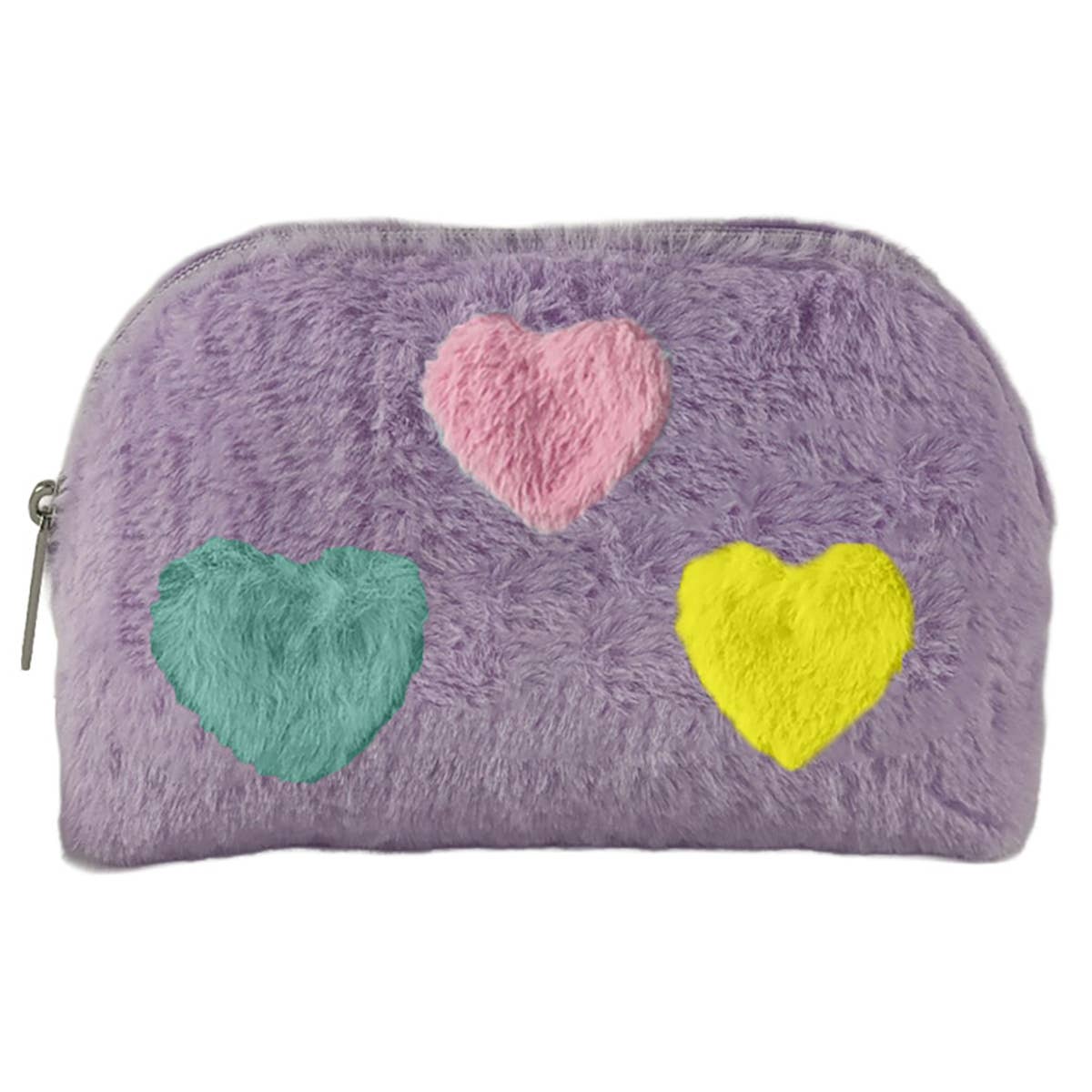 Trousse de Maquillage Ovale Cœurs Blocs de Couleur