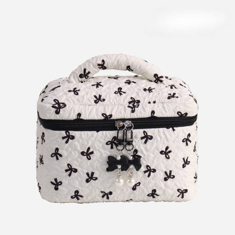 Sweet Bow cosmetic bag  -Train