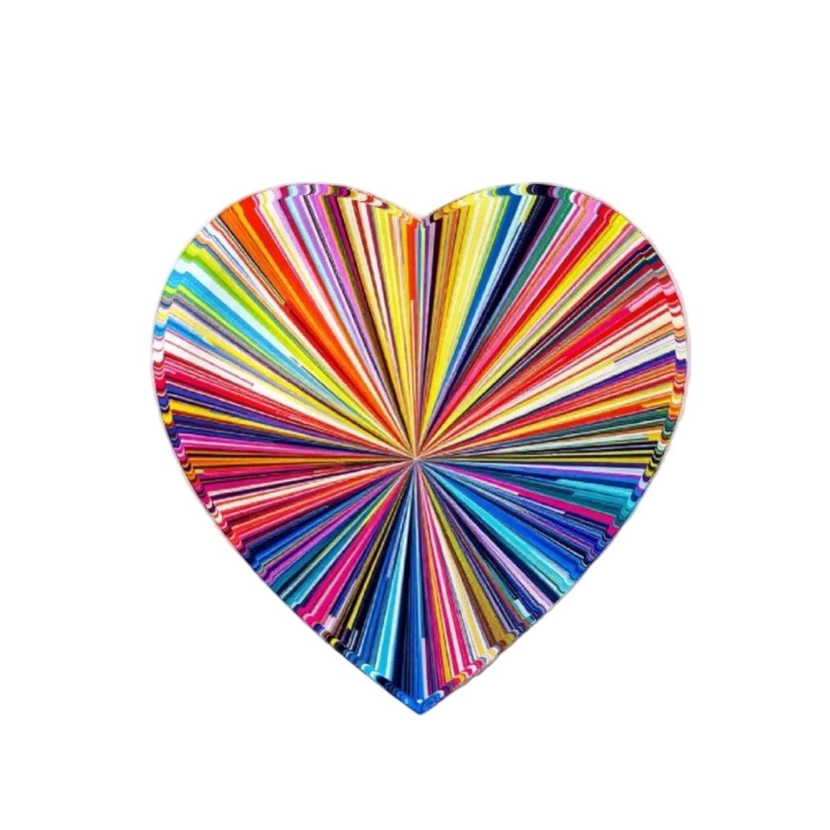 Colorful Abstract Heart Crystal Decor       