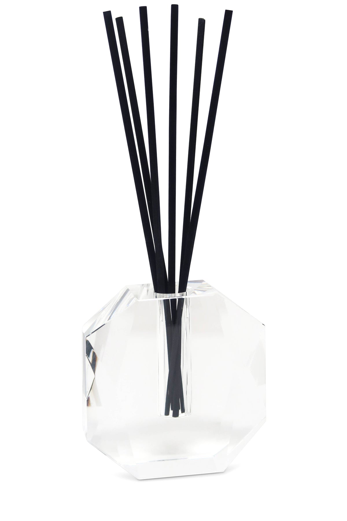 Crystal Diffuser Dimensional Design with Black Reeds