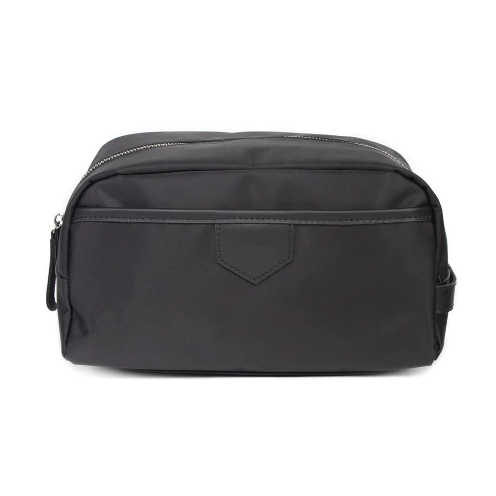 Personalized Black Toiletry Bag