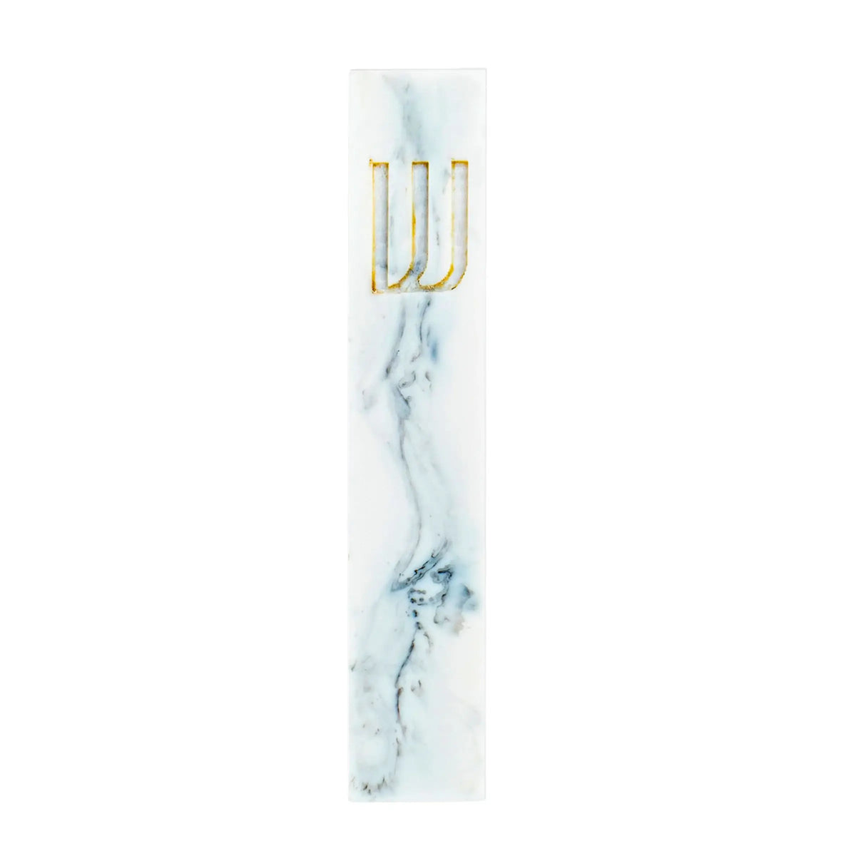 Resin Mezuzah - White