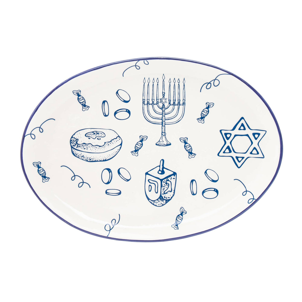 Hanukkah Porcelain Serving Tray