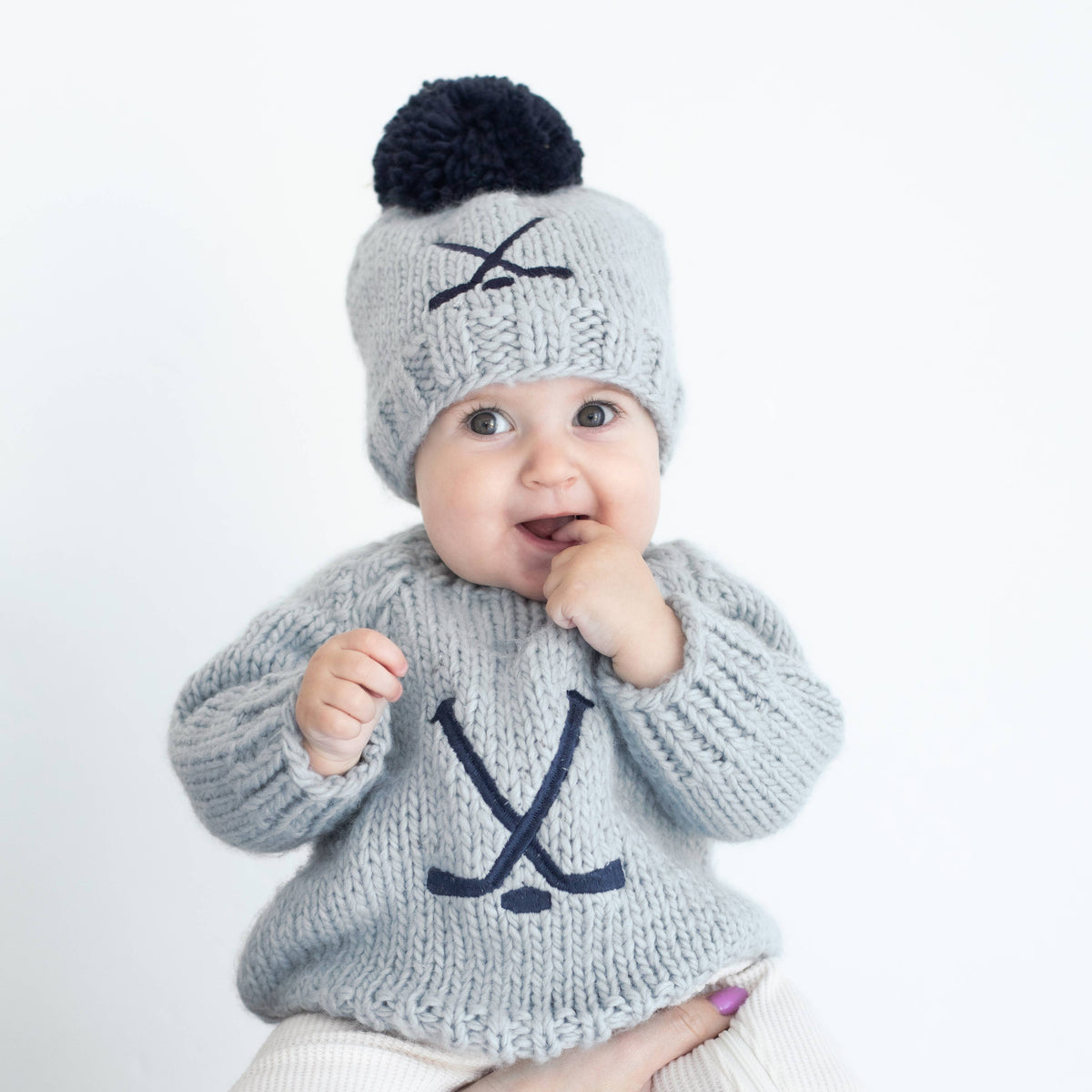 Pull de hockey tricoté