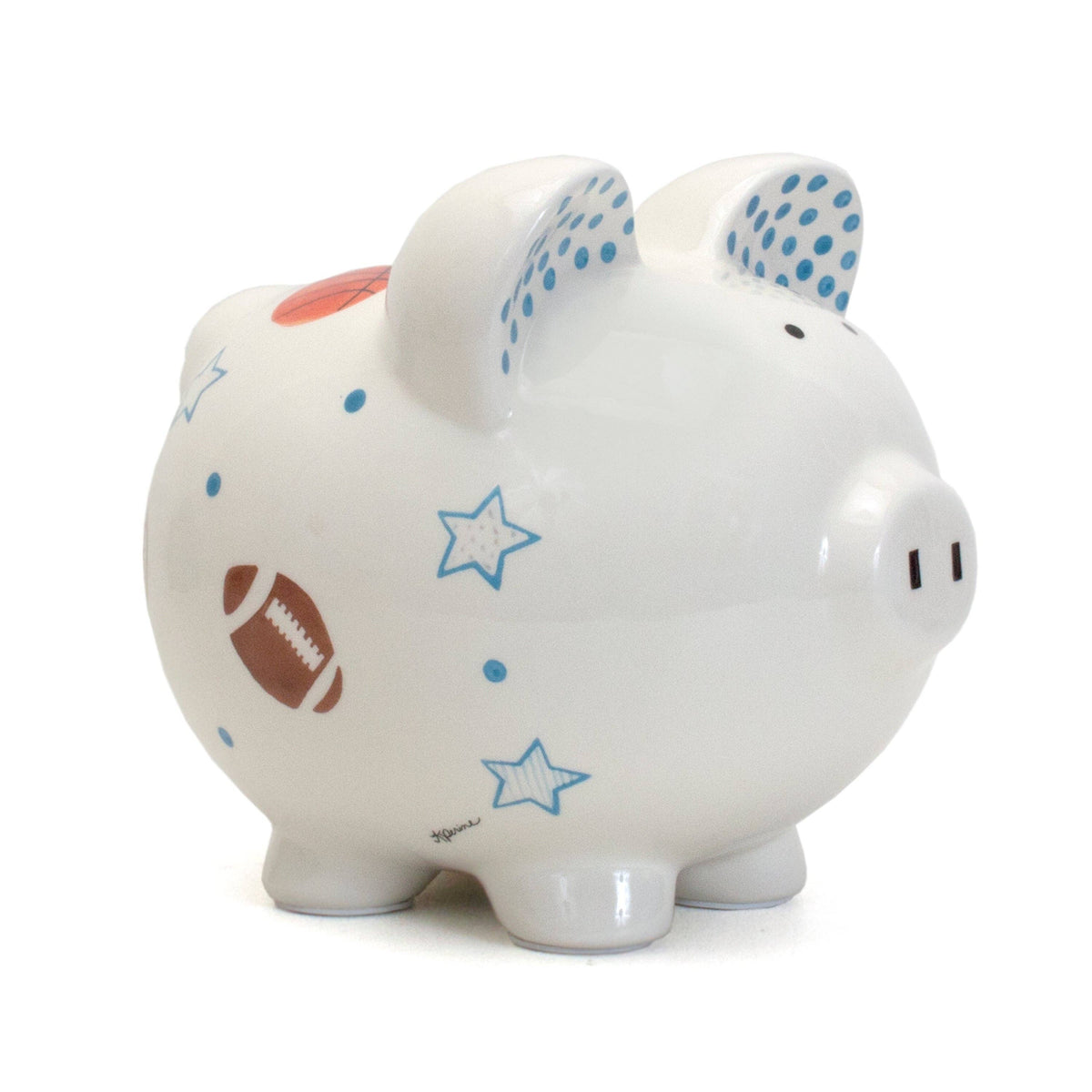 Personalized Sports Stars Piggy Bank