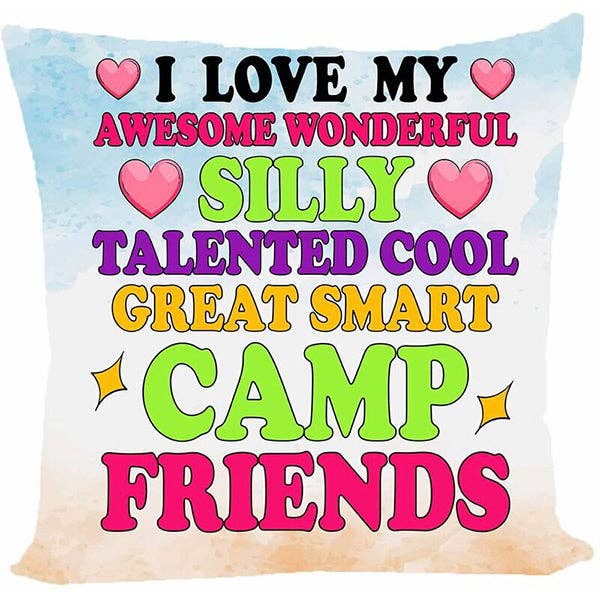 Coussin autographe - J'aime mes amis du camp