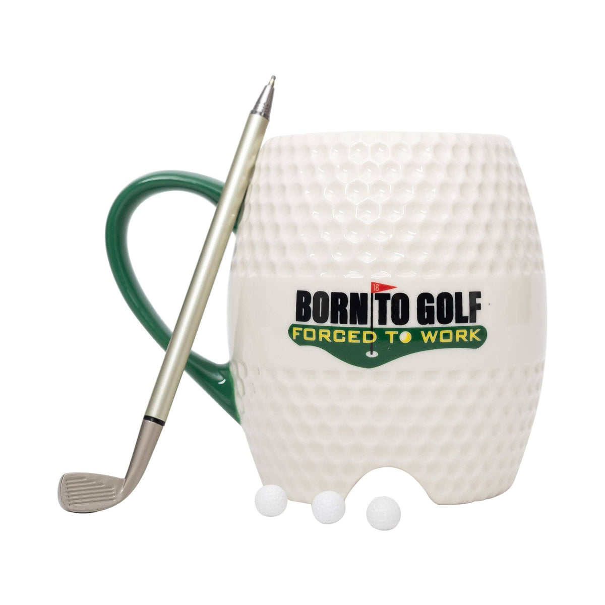 Ensemble mug et stylo Born to Golf