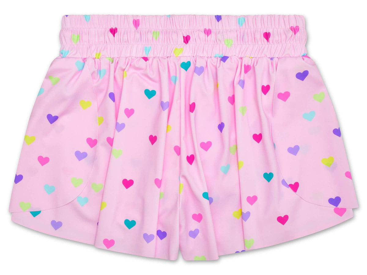 Heart Confetti Butterfly Shorts