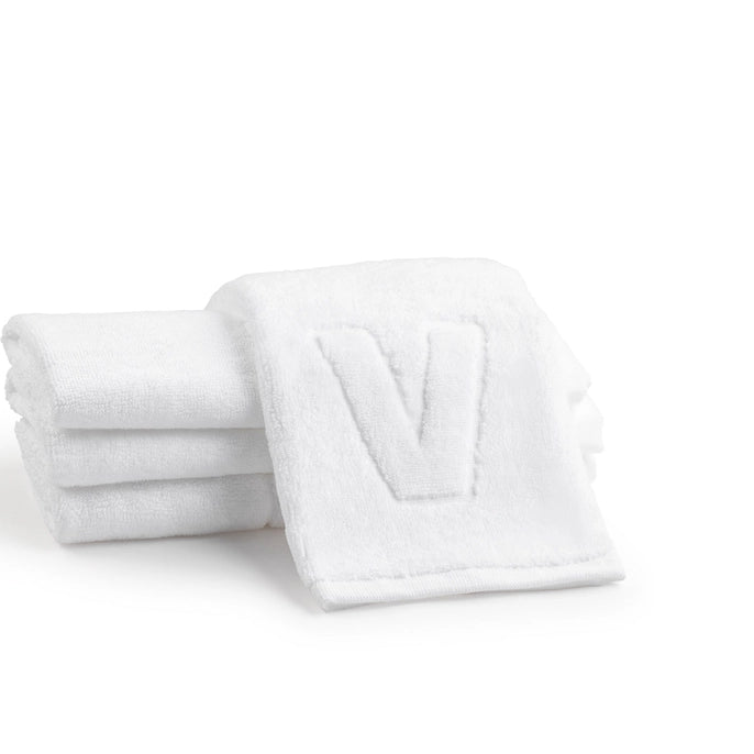 Initial Embossed Hand Towel