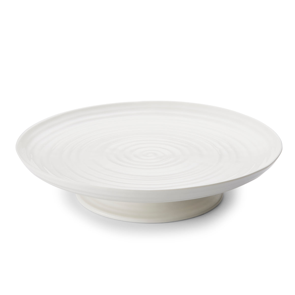 Sophie Conran Blanc Grand Plat à Gâteau Sur Pied