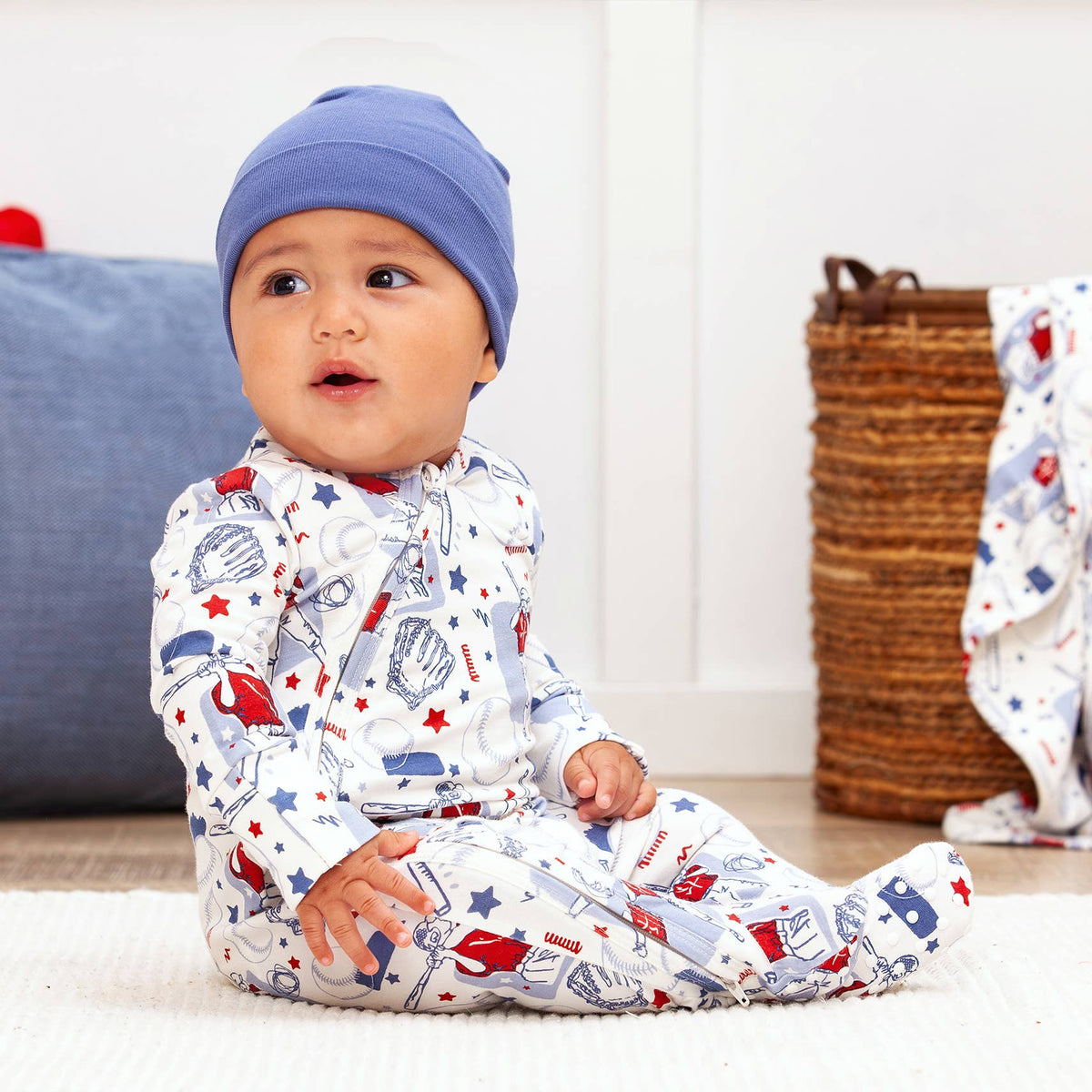 Batter Up Bamboo Zipper Sleeper