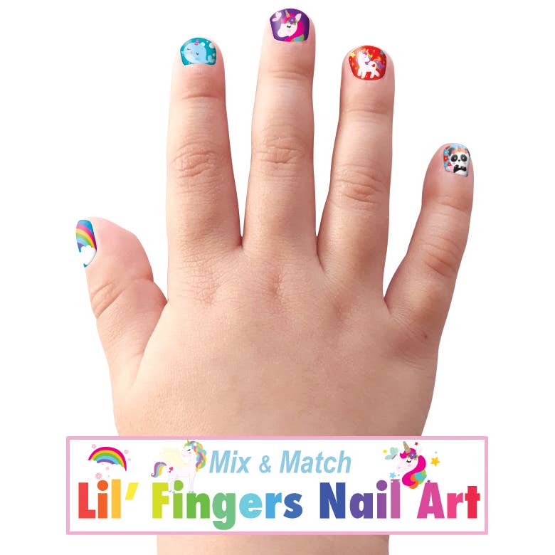 Autocollants pour ongles Lil' Fingers - Licorne Fantaisie