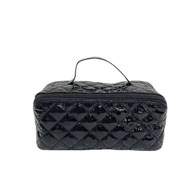 Diamond Glam Zip bag - black