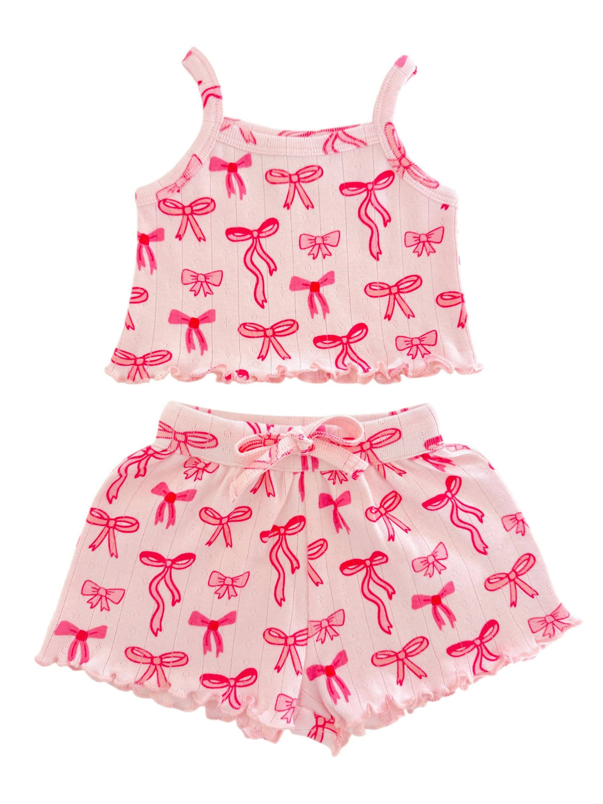 Ensemble d'été nœuds roses